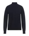 Jil Sander Man Turtleneck Midnight Blue Size 40 Wool In Blue
