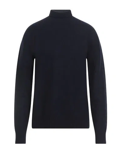 Jil Sander Man Turtleneck Midnight Blue Size 40 Wool