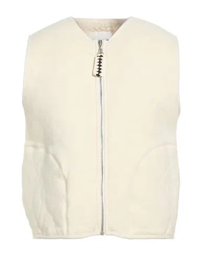 Jil Sander + Man Vest Ivory Size L Cotton In Multi