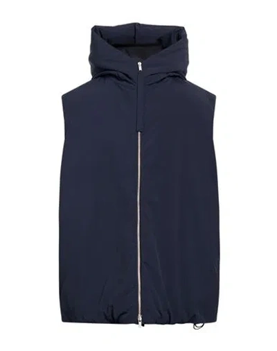 Jil Sander + Man Vest Navy Size 34 Polyester In Blue
