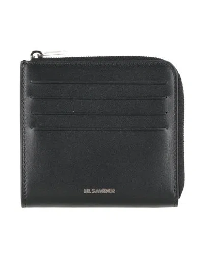 Jil Sander Man Wallet Black Size - Calfskin