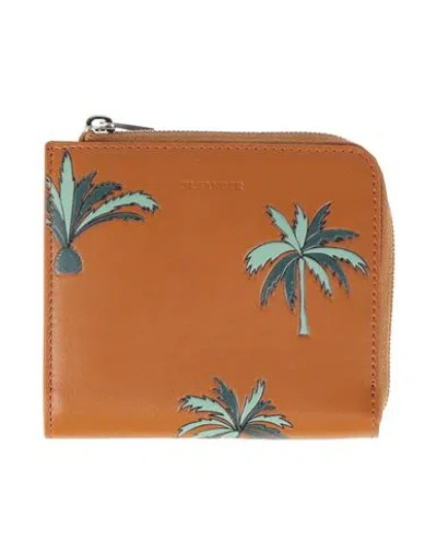 Jil Sander Man Wallet Camel Size - Calfskin In Beige