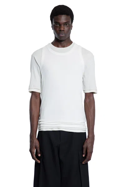 Jil Sander Man White T-shirts & Tank Tops