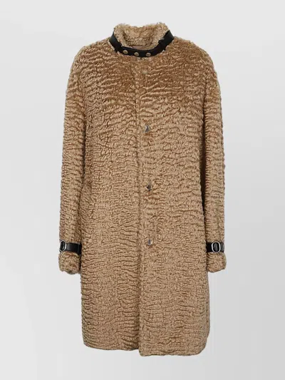 JIL SANDER MANDARIN NECKLINE LONG COAT