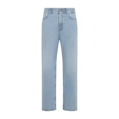 Jil Sander Marble Blue Cotton Jeans