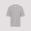 Jil Sander Stripe-print Short-sleeved T-shirt In Blue