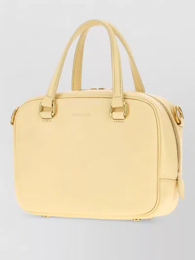 Jil Sander Market Tote Shearling Leather Tote Bag
