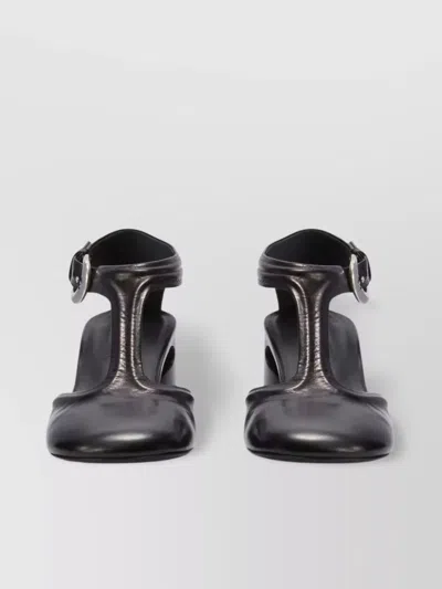 Jil Sander Mary Jane T-bar Heel Pumps