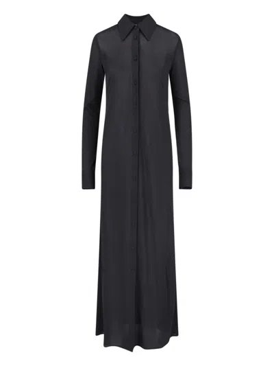 JIL SANDER MAXI CHEMISIER DRESS