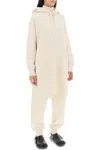 Jil Sander Maxi Wool-cotton Hoodie In White