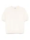 Jil Sander Mc Beige Plush T-shirt In Neutral