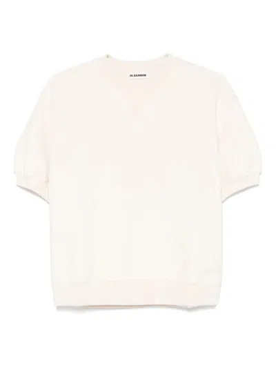 JIL SANDER JIL SANDER MC BEIGE PLUSH T-SHIRT