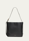 Jil Sander Medium Calf Leather Tote Bag In Black