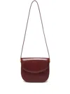 Jil Sander Medium Coin Leather Crossbody Bag In Red