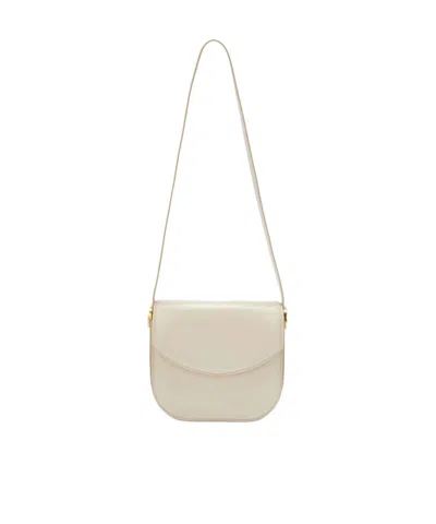 Jil Sander Medium Coin Foldover Crossbody Bag In Brown