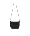 Jil Sander Medium Coin Leather Crossbody Bag In Black