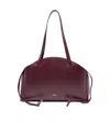 Jil Sander Medium Curved Shoulder Bag In Purple