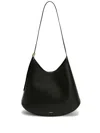 Jil Sander Crescent-shaped Shoulder Bag With Adjustable Strap In Black