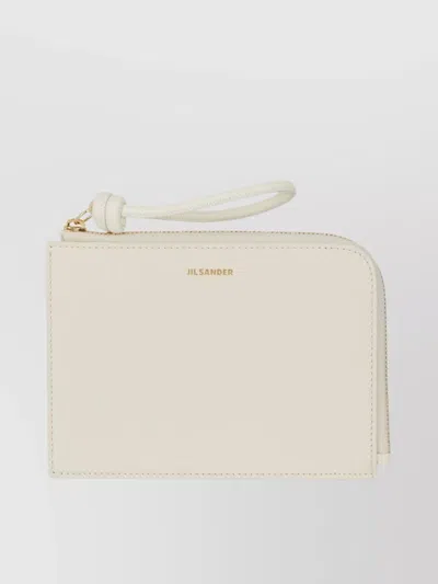 Jil Sander Medium Envelope Coin Purse With Hand-knotted Wrist Strap