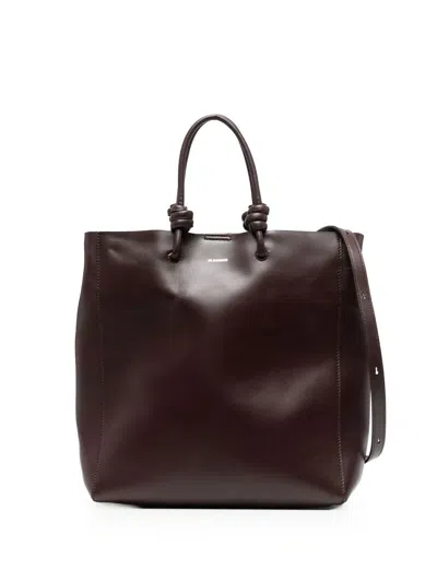 Jil Sander Medium Giro Tote Bag In Brown