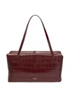 Jil Sander Medium Goji Pillow Leather Shoulder Bag In Red