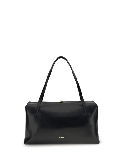 Jil Sander Medium Goji Pillow Shoulder Bag In Black
