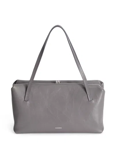 Jil Sander Medium Goji Pillow Tote Bag In Grey