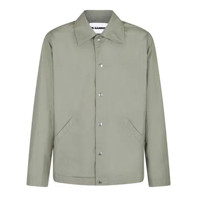 Jil Sander Medium Green Cotton Jackets