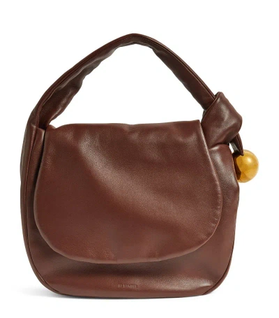 Jil Sander Medium Leather Sphere Shoulder Bag In Multi