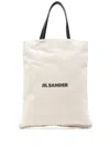 Jil Sander Medium Logo Tote Bag In Neutral
