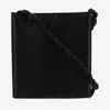 Jil Sander Medium Tangle Leather Shoulder Bag In Black