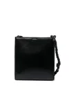 Jil Sander Leather Medium Tangle Bag In Black