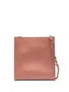 Jil Sander Medium Tangle Leather Shoulder Bag In Pink