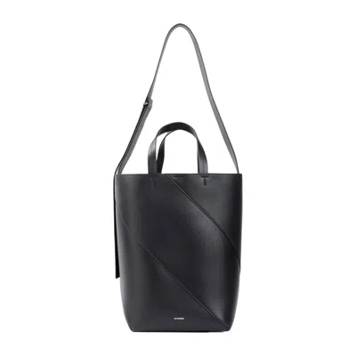 Jil Sander Medium Top Handle Bag In Black