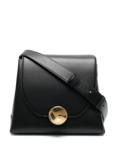 Jil Sander Medium Victor Shoulder Bag In Black