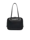 Jil Sander Medium Vision Leather Shoulder Bag In Black