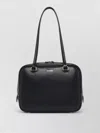 Jil Sander Medium Vision Leather Shoulder Bag In Black