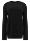 Jil Sander Medium-weight Crewneck Sweater Knitwear Black