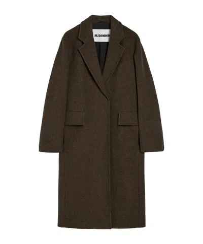 JIL SANDER MÉLANGE-EFFECT COAT