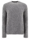 JIL SANDER MÉLANGE-EFFECT SWEATER KNITWEAR GREY