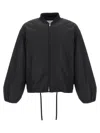 Jil Sander Balloon-sleeve Bomber Jacket In Black