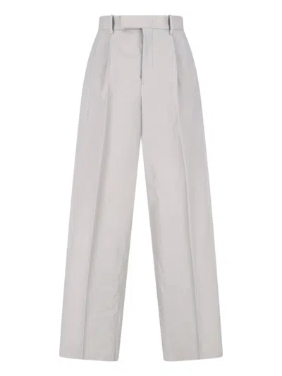 Jil Sander Men's 100% Cotton Trousers In Gray