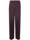 Jil Sander Tailored Trousers With Pleats And Pockets In Brown
