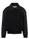 Jil Sander Men's 93 Blouson With Leather In Black