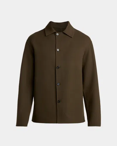 Jil Sander Men & Apos;s Wool And Cashmere Shirt Jacket In Green