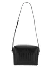 Jil Sander Black Leather Lid Bag With Adjustable Strap In Black