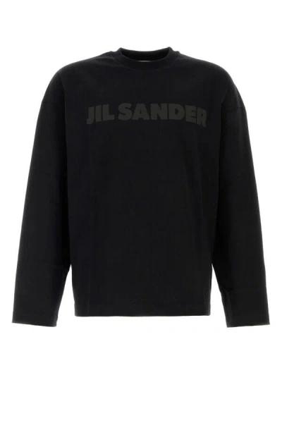 Jil Sander Men Black Cotton T-shirt