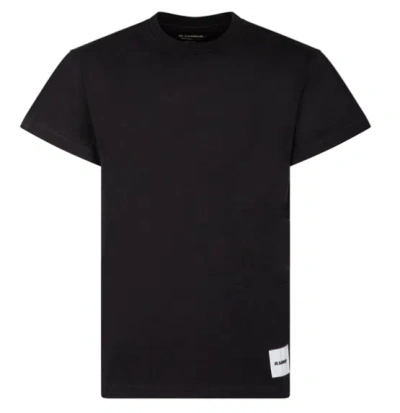 Jil Sander Men Black Cotton T-shirt