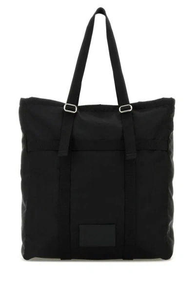 JIL SANDER JIL SANDER MEN BLACK FABRIC SHOPPING BAG
