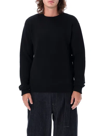 Jil Sander Men's Black Sweater With Side Zipper By